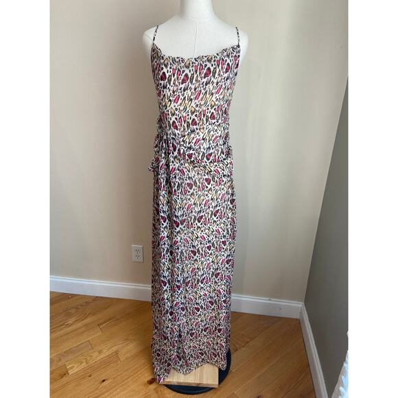 NEW Revolve Majorelle Maxi Dress Medium Talia Animal Leopard Print Side Slit - Picture 3 of 10